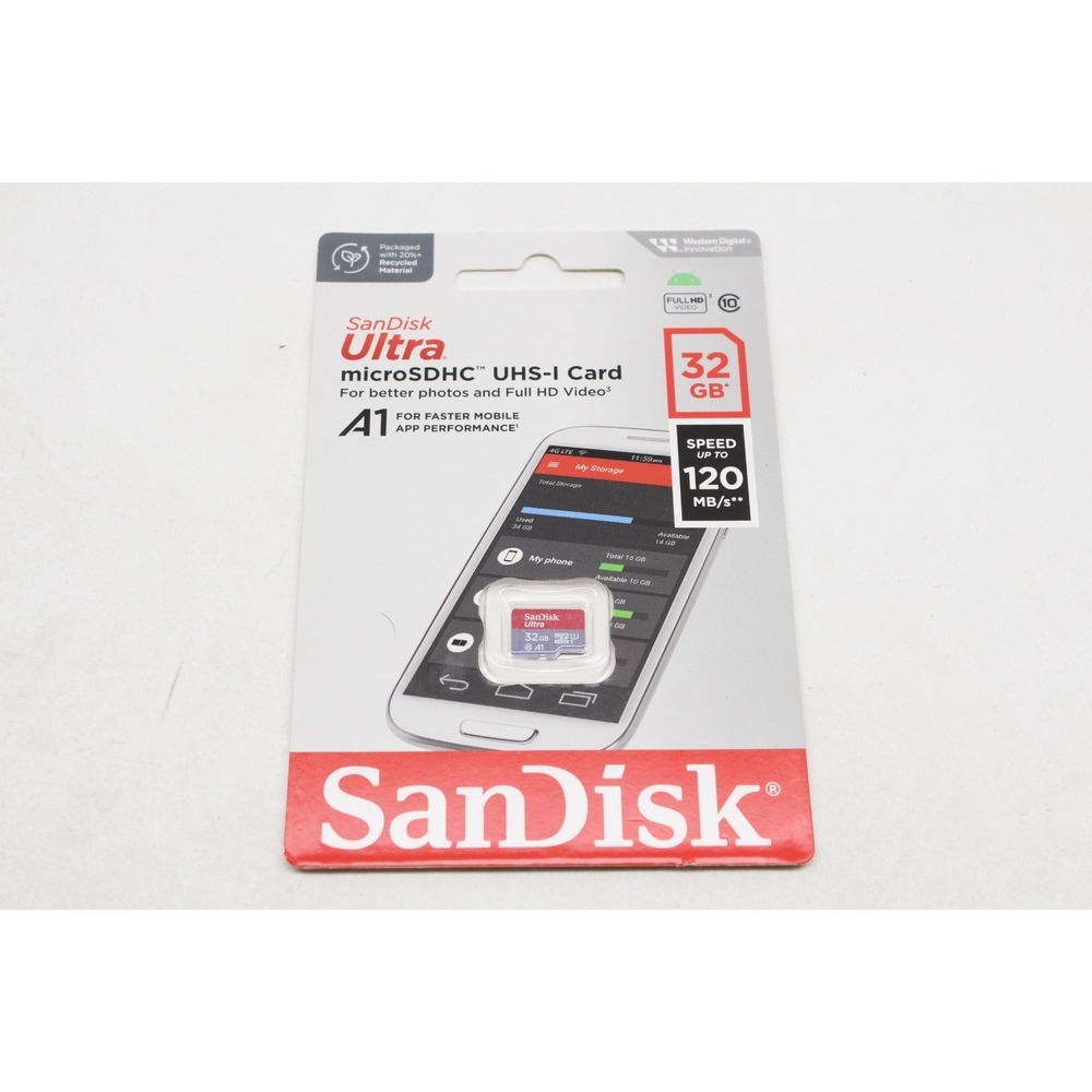 SanDisk Ultra 32GB A1 120MB / s Class 10 UHS-I microSDHC Memory Card
